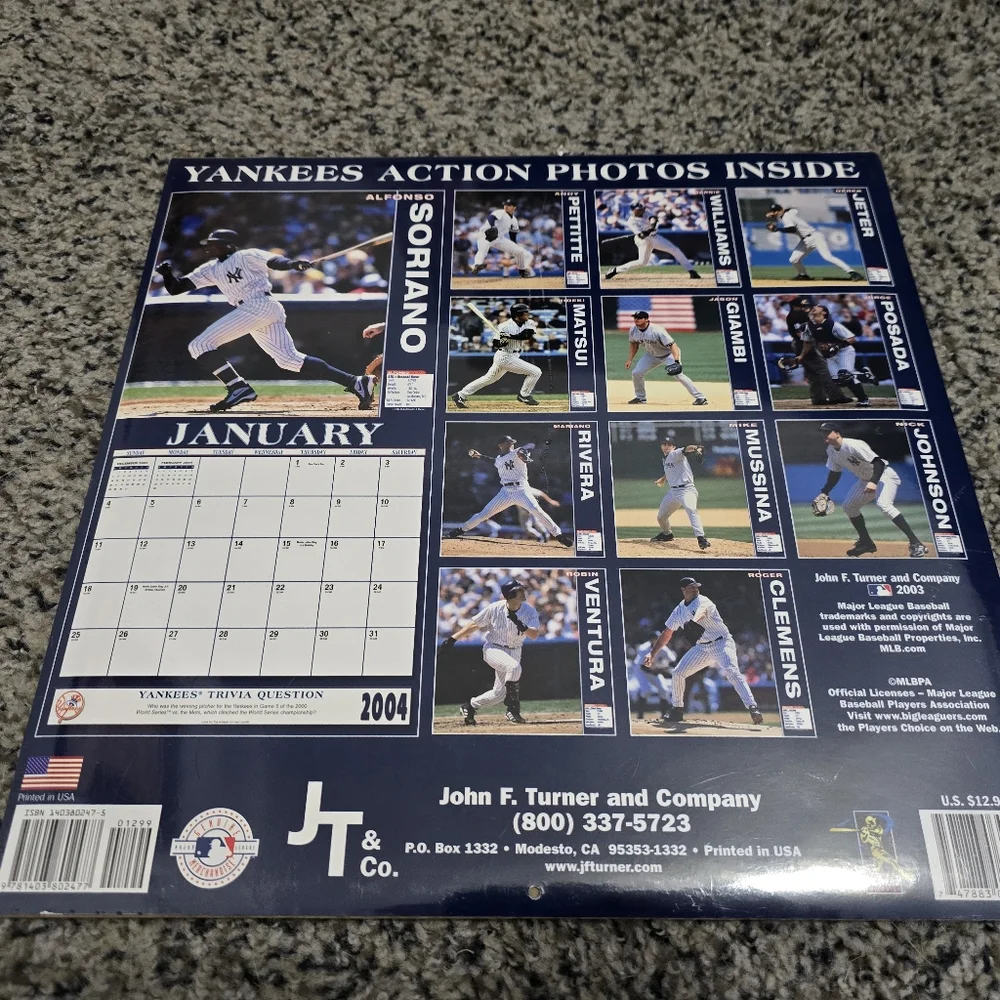 🆕️ 2 New York Yankees Team Calendars